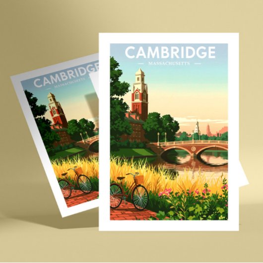 Vintage Cambridge Massachusetts Briefkaart