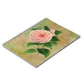 Vintage Camellia French Botanical Notitieboek (Linkerzijde)
