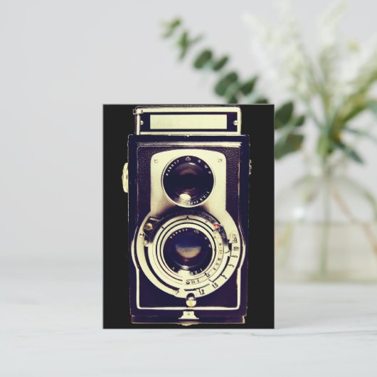Vintage Camera Briefkaart (Staand voorkant)
