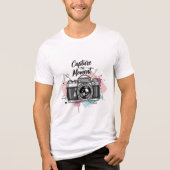 Vintage Camera Capture T-shirt (Voorkant)