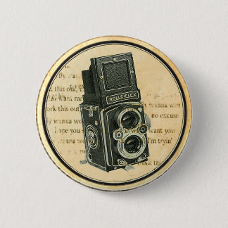 Vintage camera fotograaf Button