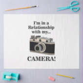 Vintage Camera Funny Photographer Birthday Tissuepapier (Craft)