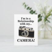 Vintage Camera Funny Photographer Briefkaart (Staand voorkant)