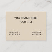 Vintage Camera Funny Photographer  Visitekaartje (Achterkant)