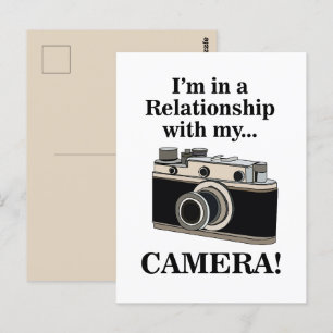 Vintage Camera Grappige Fotograaf Briefkaart