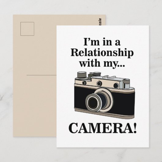 Vintage Camera Grappige Fotograaf  Briefkaart (Voorkant / Achterkant)