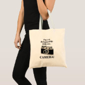 Vintage Camera Grappige Fotograaf Tote Bag (Voorkant (product))