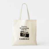 Vintage Camera Grappige Fotograaf Tote Bag (Achterkant)