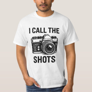 Vintage Camera Ik Geef De Opdrachten Fun Fotograaf T-shirt