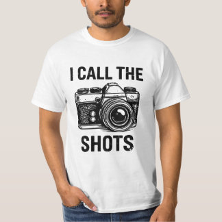 Vintage Camera Ik Geef De Opdrachten Fun Fotograaf T-shirt