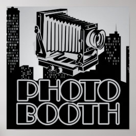 Vintage Camera Jaren '20 Foto Booth Poster