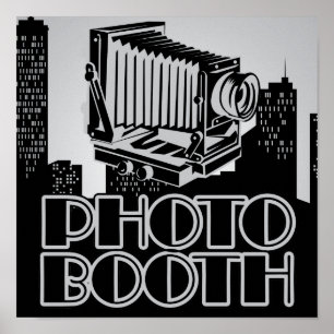 Vintage Camera Jaren '20 Foto Booth Poster
