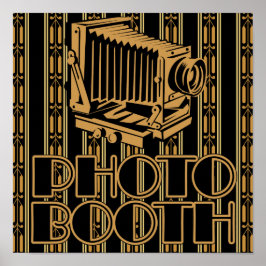 Vintage Camera Jaren '20 Foto Booth Poster