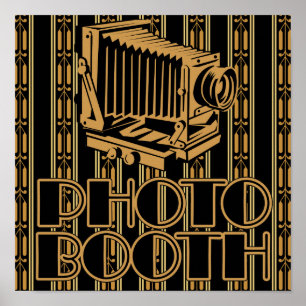 Vintage Camera Jaren '20 Foto Booth Poster