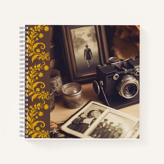 Vintage Camera Journal Notebook Notitieboek (Voorkant)