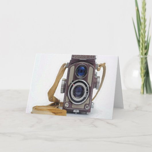 Vintage Camera Kaart (Voorkant)