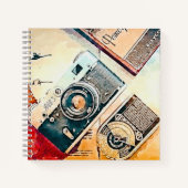 Vintage Camera Notitieboek (Voorkant)