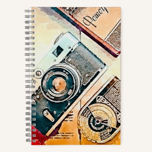 Vintage Camera Notitieboek (Voorkant)