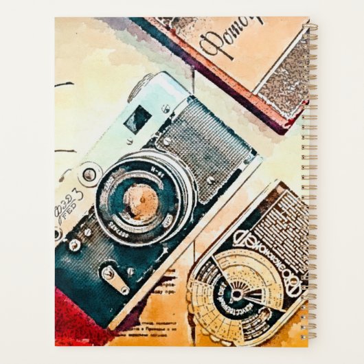 Vintage Camera Planner (Achterkant)
