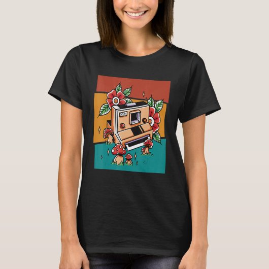 Vintage Camera Retro Photographer T-shirt (Voorkant)