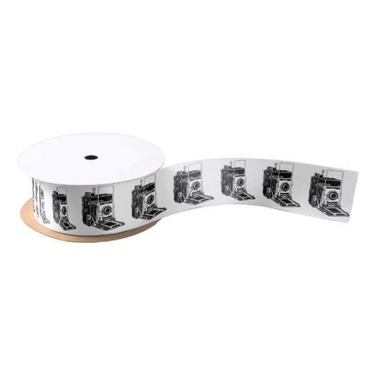 Vintage Camera Satijnen Lint (Spoel)