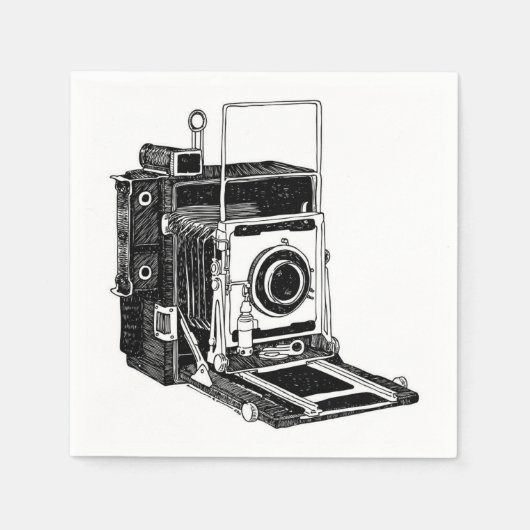 Vintage Camera Servetten (Voorkant)