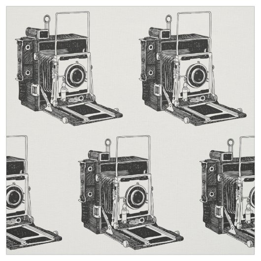 Vintage Camera Stof (Swatch)