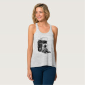 Vintage Camera Tanktop (Volledige Voorkant)