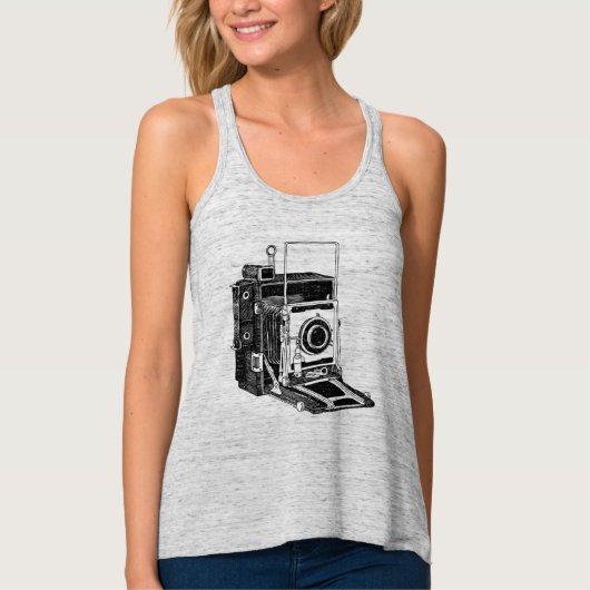 Vintage Camera Tanktop (Voorkant)