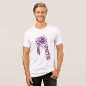 Vintage Camera & Tatoeages Tri-Blend Shirt (Voorkant volledig)