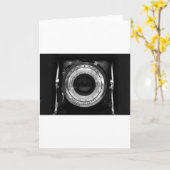 Vintage cameralens kaart (Gele Bloem)