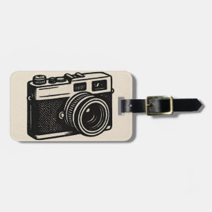 Vintage Camerareiskoeretiket – Retro Fotografie Re Bagagelabel