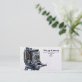 vintage camera's visitekaartje (Staand voorkant)