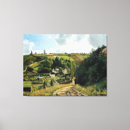 Vintage Camille Pissarro Jalais Hill Pontoise Canvas Afdruk (Voorkant)