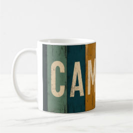 Vintage Camp Life Typography Koffiemok