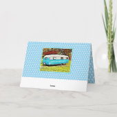 Vintage Camper Hallo Friend Wenskaart Kaart (Achterkant)