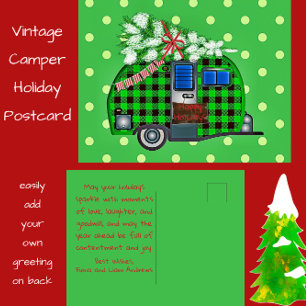 Vintage Camper Holiday Briefkaart