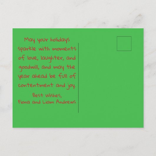 Vintage Camper Holiday Briefkaart (Achterkant)