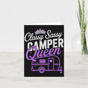 Vintage Camper Koningin Sassy RV Vibes Camping Kaart
