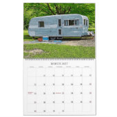 Vintage campers en retro caravan-reizen kalender (Mar 2027)