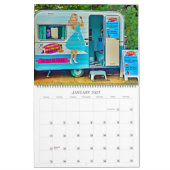 Vintage campers en retro caravan-reizen kalender (Jan 2027)