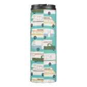 Vintage Campervan Vanlife Trailer Motorhome RV Thermosbeker (Achterkant)