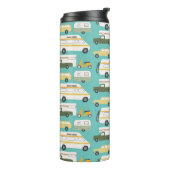 Vintage Campervan Vanlife Trailer Motorhome RV Thermosbeker (Gedraaid links)