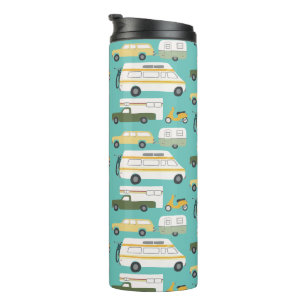 Vintage Campervan Vanlife Trailer Motorhome RV Thermosbeker