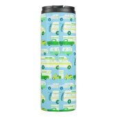 Vintage Campervan Vanlife Trailer Motorhome RV Thermosbeker (Achterkant)