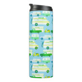 Vintage Campervan Vanlife Trailer Motorhome RV Thermosbeker (Geroteerd rechts)