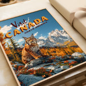 Vintage Canada Lynx Reis Poster