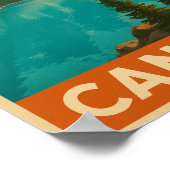 Vintage Canada Mountain Lake Poster (Hoek)