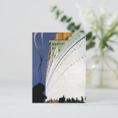 Vintage Canadees Briefkaart voor cruisereizen (Staand voorkant)