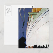 Vintage Canadees Briefkaart voor cruisereizen (Voorkant / Achterkant)